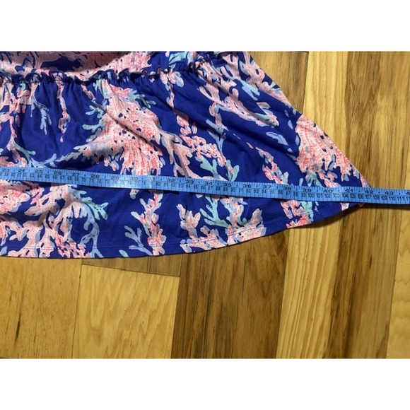 Lilly Pulizer V-Neck Coral Dress 3 Tier XL Dress - Picture 5 of 10